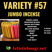 VARIETY INCENSE PACK #57