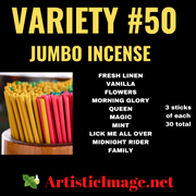 VARIETY INCENSE PACK #50